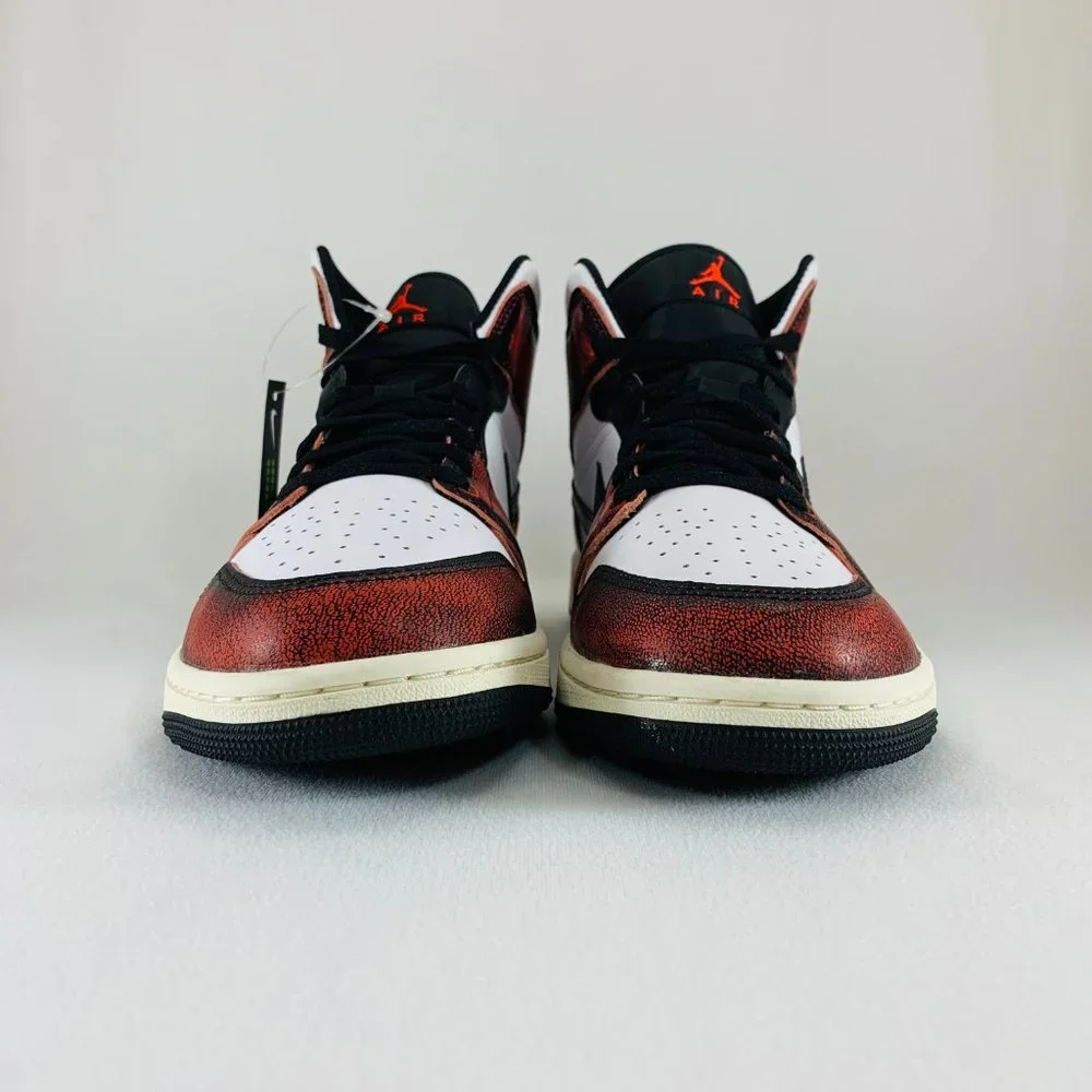Air Jordan 1 Mid SE Wear-Away Sneakers White (Men's Sizes) New Shoes DV9565-006_4